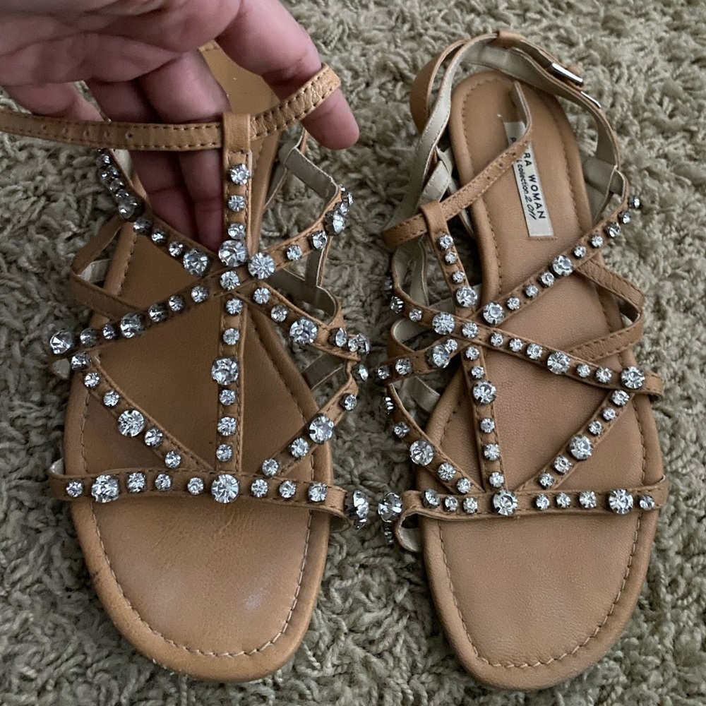 Zara leather sandals